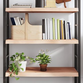vidaXL Vidaxl - Estante De Pared Madera Maciza Roble Sin Tratar 100x60x(2-6) Cm