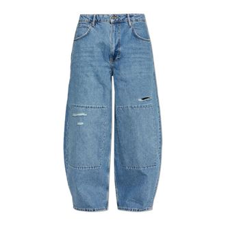 AllSaints Loose-fit Jeans, male, Blue, Size: W32 Barrel Jeans