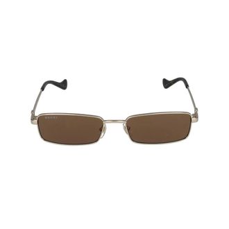 Gucci Sunglasses, female, Yellow, Size: 56 MM Gold Brown Sunglasses Gg1600S Style