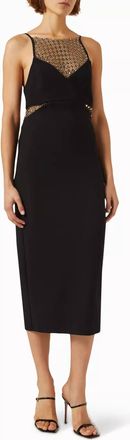 Elliatt Catherine Dress In Black/gold