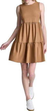 DKNY Commuter Sleeveless Swing Minidress in Luggage at Nordstrom Rack, Size 10