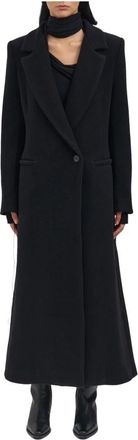 Andrea Ya'aqov Wollen Kasjmier Oversized Jas - Dames - Mantel - Zwart - XS - Wol - Jassen