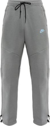 Nike Tech Open-Hem Fleece Broek - Heren - Trainingsbroeken - Grijs - M - Katoen - Fitness