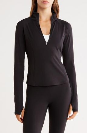 Zella Serenity Half Zip Pullover in Black at Nordstrom Rack, Size X-Small