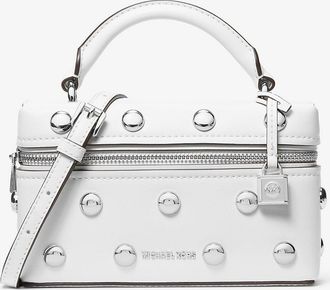 Michael Kors Jana Extra-Small Studded Leather Crossbody Bag