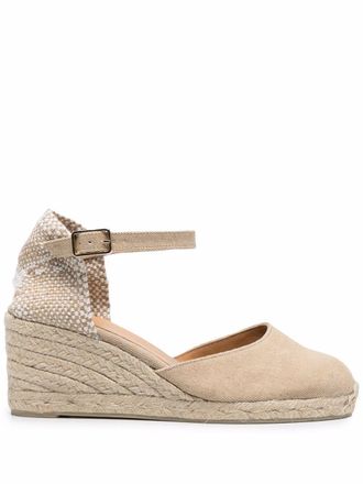 Castaner Espadrillas Carol con zeppa - Toni neutri
