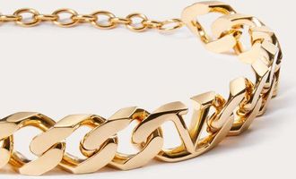 Valentino Garavani CHOKER VLOGO CHAIN IN METALLO Uomo ORO UNI