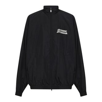 Balenciaga Masking Tape Tracksuit Jacket - male - Balenciaga - Light Jackets - Black - M - Jackets