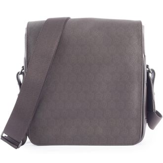 Dunhill Brown Pvc Leather Shoulder Bag (Pre-Owned)