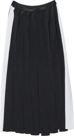 Moschino Gonna Frange - Dames - Maxi Rokken - Zwart - L - Wol - Rokken