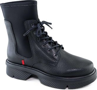 Marc Joseph New York North Bridge Lug Sole Bootie in Black Grainy at Nordstrom, Size 6.5