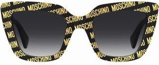 Moschino 52mm Gradient Cat Eye Sunglasses in Pattern Black at Nordstrom Rack