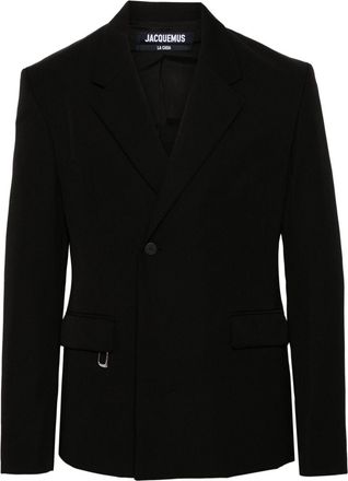 Jacquemus La Veste Melo - men - Virgin Wool/Acetate/Cotton/Elastane - 46 - Black