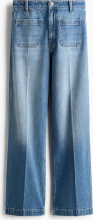 H&M Wide High Jeans - Blue