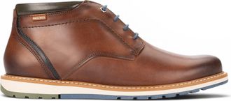 Pikolinos Pikolinos Mens Brown Leather Lace-Up Ankle Smart Boots - Berna
