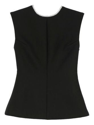 Róhe Top con decorazione - Nero