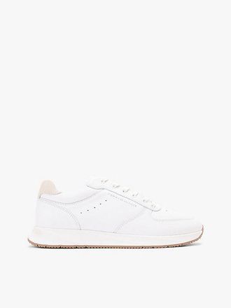 Tommy Hilfiger Debossed Leather Fine Cleat Trainers