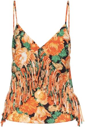 Pinko Caneto Top - Dames - Tops zonder mouwen - Veelkleurig - S - Polyester - Tops
