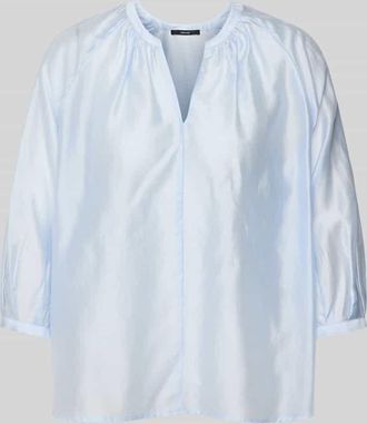 someday Someday Relaxed Fit Bluse mit 3/4-Arm Modell Zamudra in Bleu, Gr&ouml;&szlig;e 36