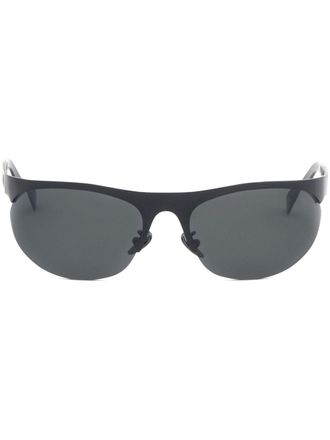 Marni Eyewear Salar de Uyuni oval-frame sunglasses - Black