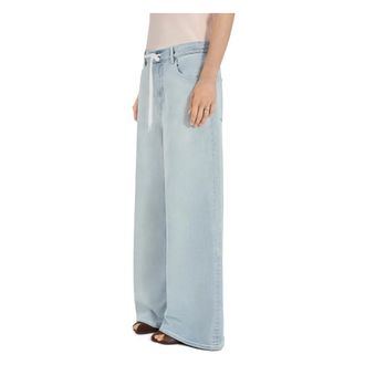 Maison Margiela Wide Jeans, female, Blue, Size: W26 Wide-leg Jeans