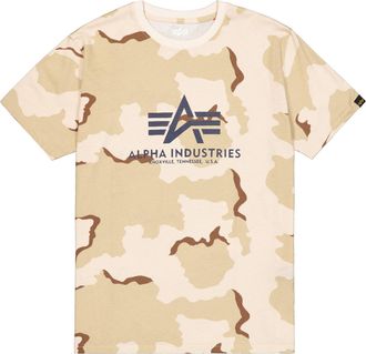 Alpha Industries T-Shirt ALPHA INDUSTRIES Basic T-Shirt BL Camo, Herren, Gr. XXL, desert camo 91, Obermaterial: 100% Baumwolle, Shirts T-Shirt