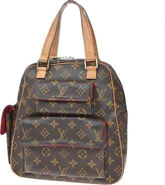 Louis Vuitton Excentri-Cite Handbag Monogram Canvas Brown Canvas Bag (Pre-Owned)