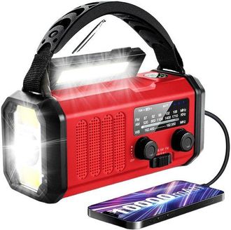 OEM Radio Di Emergenza - Carica A Energia Solare 10.000 Mah - Modello 2025 - Power Bank Solare - Kit Di Sopravvivenza Di Emergenza - Torcia Ricaricabile -
