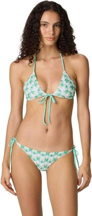 Missoni Triangle Bikini In Viscose With Floral Motif in Green Multi at Nordstrom, Size 42 It