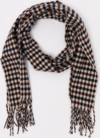 Aquascutum Womens Aquascutum Club Check Scarf - Club Check 28 - Size: ONE size