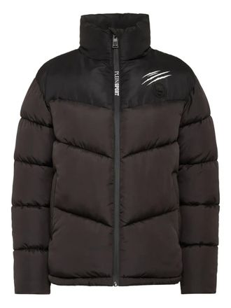 Plein Sport Gewatteerd donsjack met print - 02 black