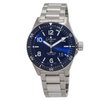 Glash&uuml;tte Original SeaQ Panorama Date Automatic Blue Dial Mens Watch 1-36-13-02-81-70