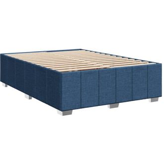 vidaXL Cama Sin Colch&oacute;n Tela Azul 140x190 Cm Vidaxl