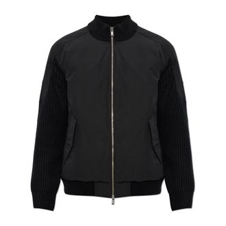 Moose Knuckles Pufferjack met patch - Heren - Jassen - Zwart - Maat: M Wol