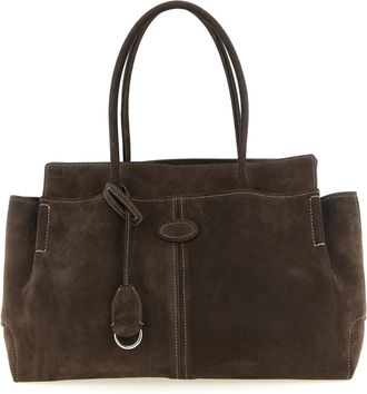Tod's Brown Calfskin Tote Womens Bag