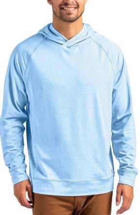Cutter & Buck Adapt Heather Hooded Pullover in Atlas Heather at Nordstrom, Size Xxx-Large