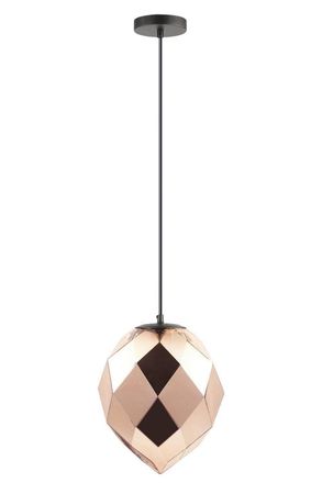 Netlighting Zoe 1 Light Gold Glass Black