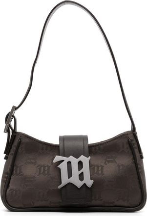 Misbhv monogram-detail shoulder bag - women - Polyester - One Size - Brown