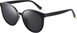 Generic Large Frame Polarized Sunglasses for Ladies - UV Protection, Flexible Frame for Travel and Decoration