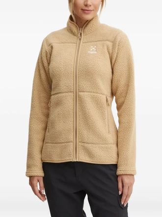 Haglöfs Mossa Pile jack met ritssluiting - Beige