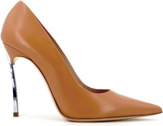 Casadei Blade Leren Pumps - Dames - Pumps - Bruin - 36 EU - Leer - Schoenen
