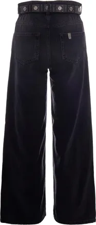 Liu Jo Womens Jeans Candy Belt Black Denim Cotton