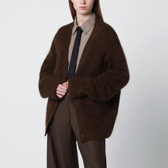 Frankie Shop Olive brown oversized Elland cardigan