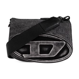 Diesel Shoulder Bags, unisex, Gray, Size: ONE SIZE 1DR Camera Bag