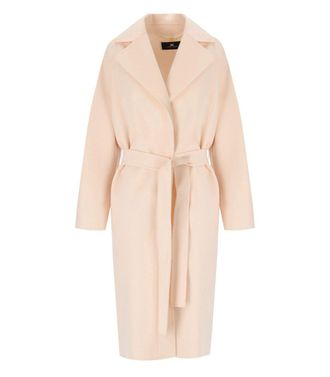 Elisabetta Franchi Butter Belted Coat