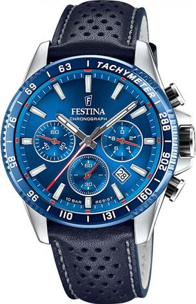 Festina F20561-3 Mens Timeless Chronograph Watch - Silver - One Size