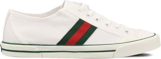Gucci White Lace Up Sneakers
