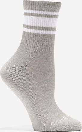 Cole Haan Womens Ribbed Mid Crew Socks - Grey