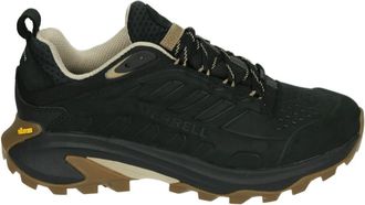 Merrell Sportieve Lage Schoenen Zwart Leer - Dames - Sneakers - Zwart - 38 1/2 EU - Leer - Schoenen