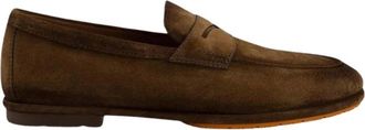 Santoni Loafers - Heren - Loafers - Bruin - 42 1/2 EU - Schoenen